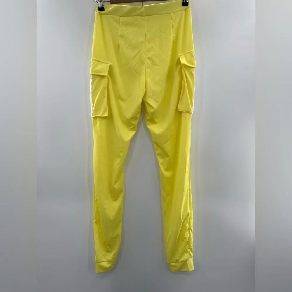 3For$20 Unbranded Yellow Tights with Pockets NWOT Size Large